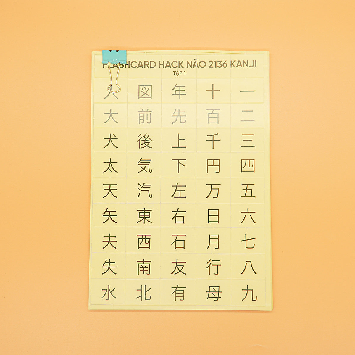 Hack Não 2136 Kanji Tập 1