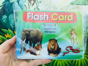 Bộ Thẻ Học Thông Minh Flashcard Song Ngữ Cho Bé