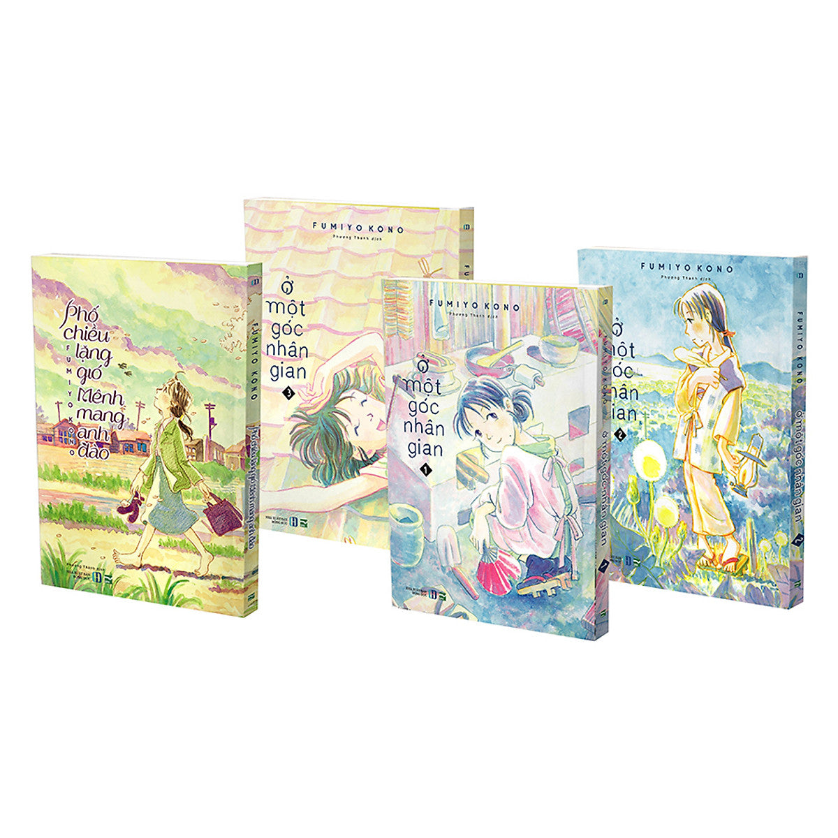 Ở Một Góc Nhân Gian Tập 1;2;3 + Phố Chiều Lặng Gió Mênh Mang Anh Đào (Boxset Manga 4 Tập)