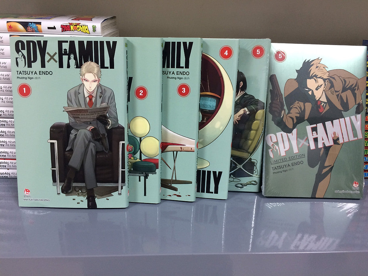 Combo Spy X Family Tập1 Đến Tập5 (Bản Thường ) + Spy X Family - Tập 5 - Limited Edition