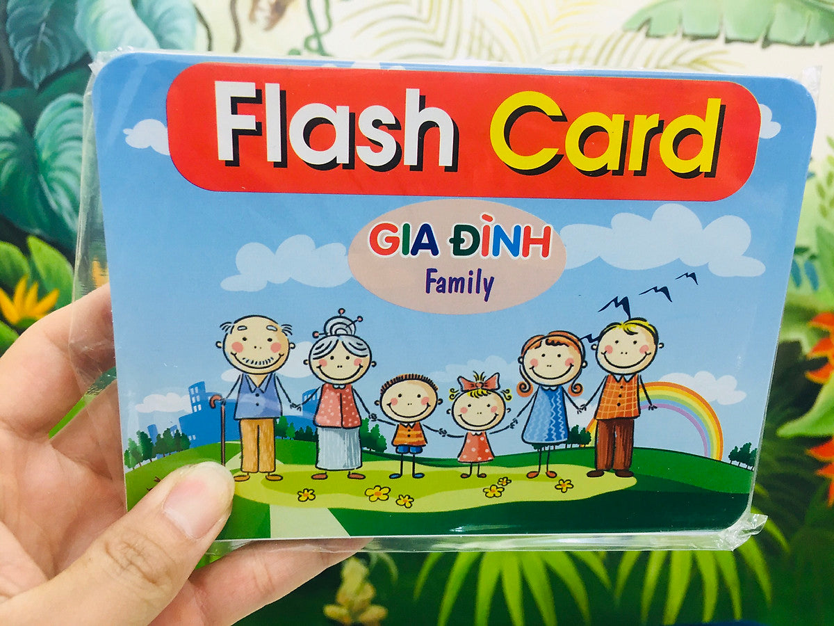 Bộ Thẻ Học Thông Minh Flashcard Song Ngữ Cho Bé